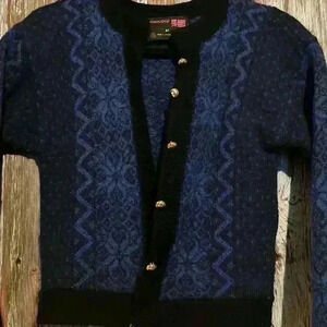 EUC VINTAGE WINDFJORD 🇳🇴 CLASSIC FAIR ISLE CARDIGAN